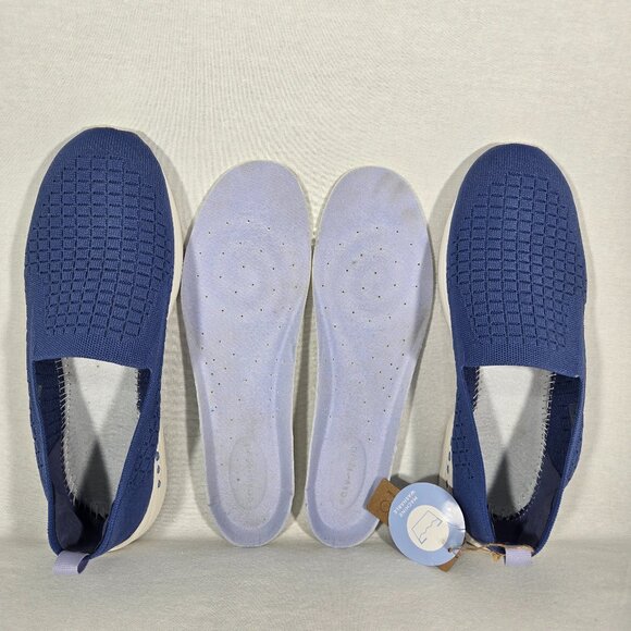 EASY SPIRIT ECO Arch Support Orthotic BLUE Walking Comfort Sneaker Shoe Size 12M - Picture 16 of 17